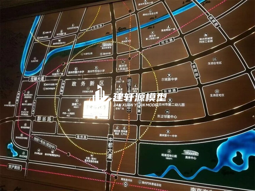 桃山区域壁挂模型
